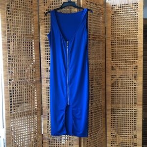 Royal Blue Sexy $ Sophisticated Zipper Front Dress